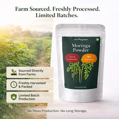 Moringa Powder, Whole Leaf, Plant Protein