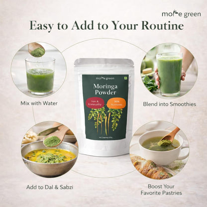 Moringa Powder, Whole Leaf, Plant Protein