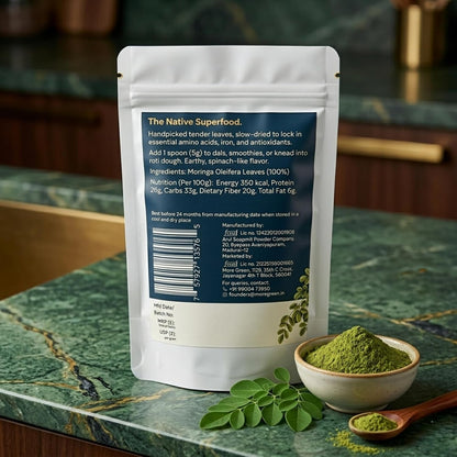 Moringa Powder, Whole Leaf, Plant Protein