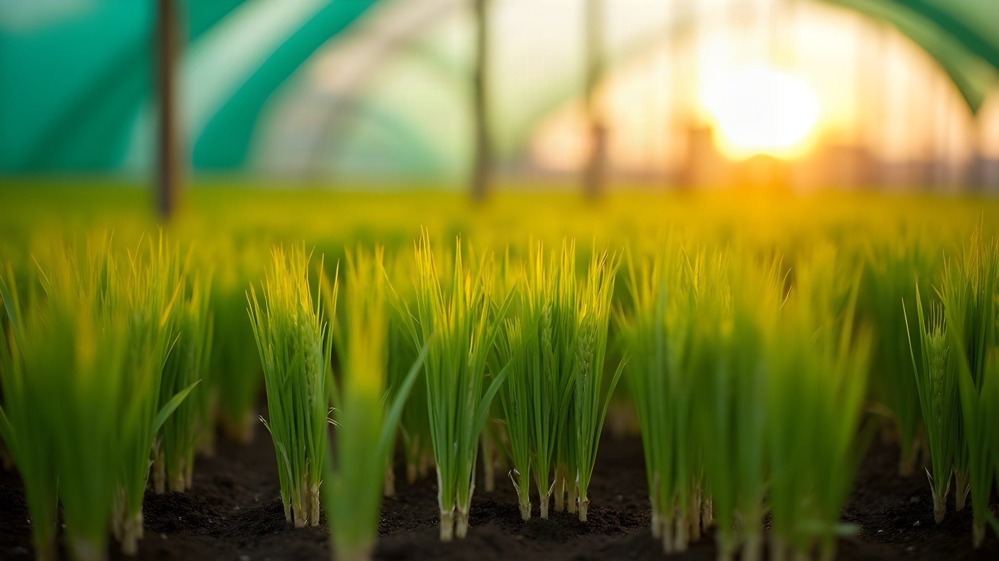 Wheatgrass cut at its peak chlorophyll window.